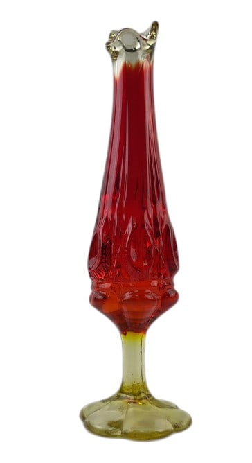 MCM Amberina Glass Swung Vase (1 of 5)