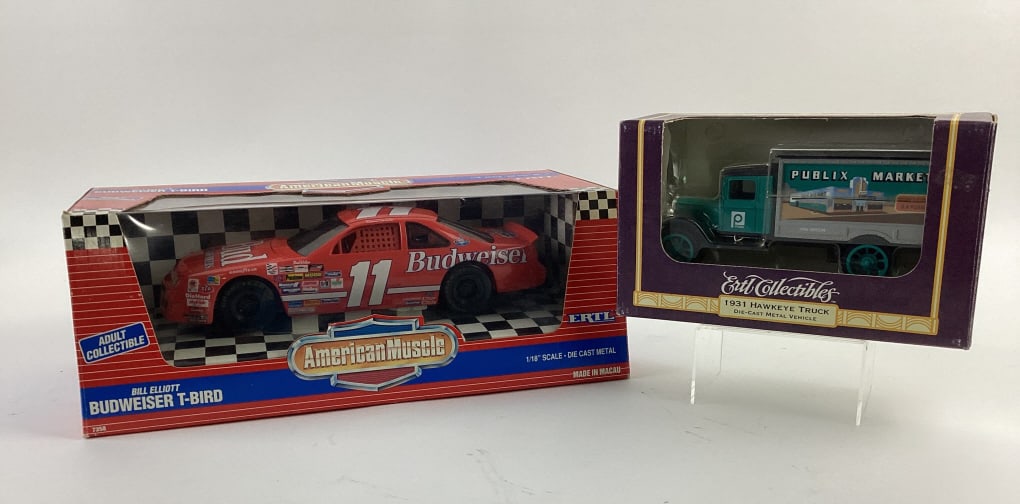 ERTL Collectibles Diecast 1931 Hawkeye Truck and American Muscle Diecast Bill Elliott Car (1 of 6)