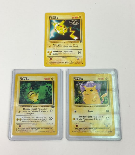 Pokemon Pikachu Cards (3) (1 of 7)