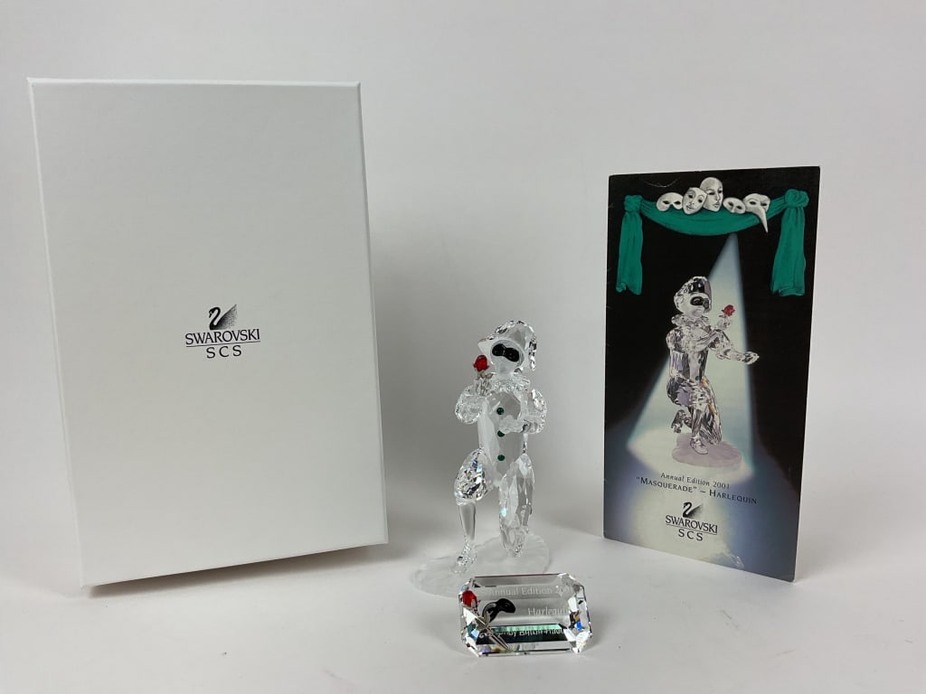 Swarovski 2001 Crystal Masquerade Harlequin Figurine (1 of 3)