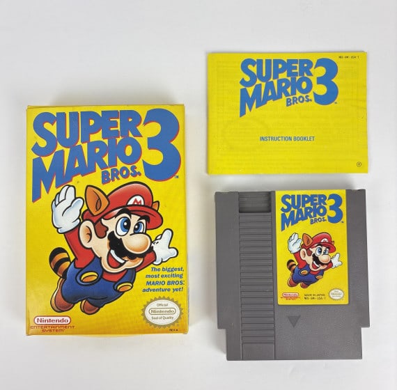 Super Mario Bros. 3, Nintendo: Super Mario Bros. 3, Nintendo, includes game cartridge, instruction booklet and original box