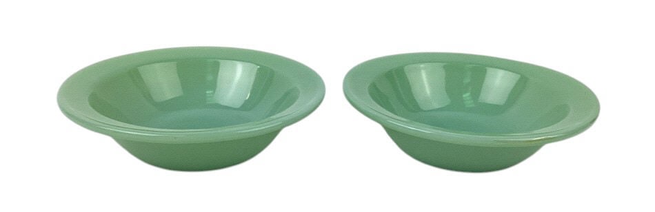(2) Fire King Jadeite Cereal Bowls Restaurant Ware (1 of 7)