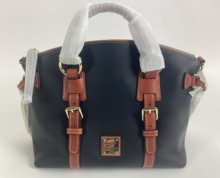 Dooney & Bourke Black Bristol Satchel: Dooney & Bourke Black Bristol Satchel Handbag, has original tags
