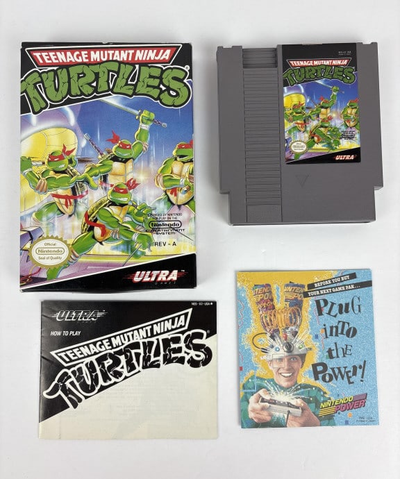 Teenage Mutant Ninja Turtles, Nintendo: Teenage Mutant Ninja Turtles, Nintendo, 1988, includes game cartridge, instruction booklet and original box