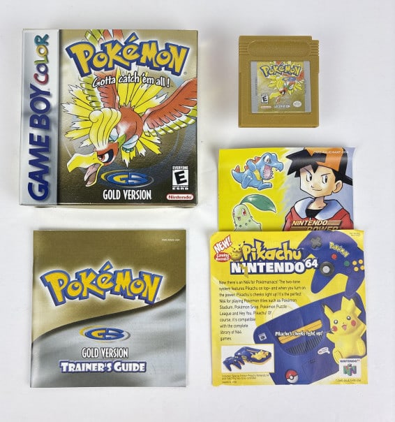Pokemon Gotta Catch 'Em All! Game Boy: Pokemon Gotta Catch 'Em All! Game Boy, Gold Version, includes game cartridge, instruction booklet and original box