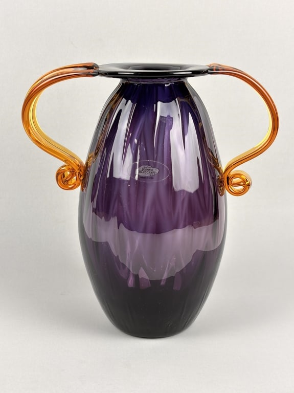 Blenko Purple Vase - 3