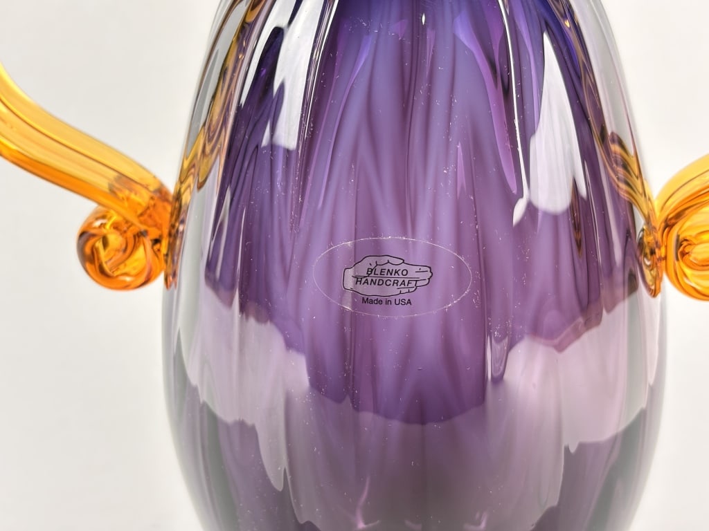 Blenko Purple Vase - 4