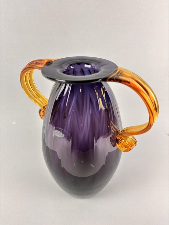 Blenko Purple Vase - 5