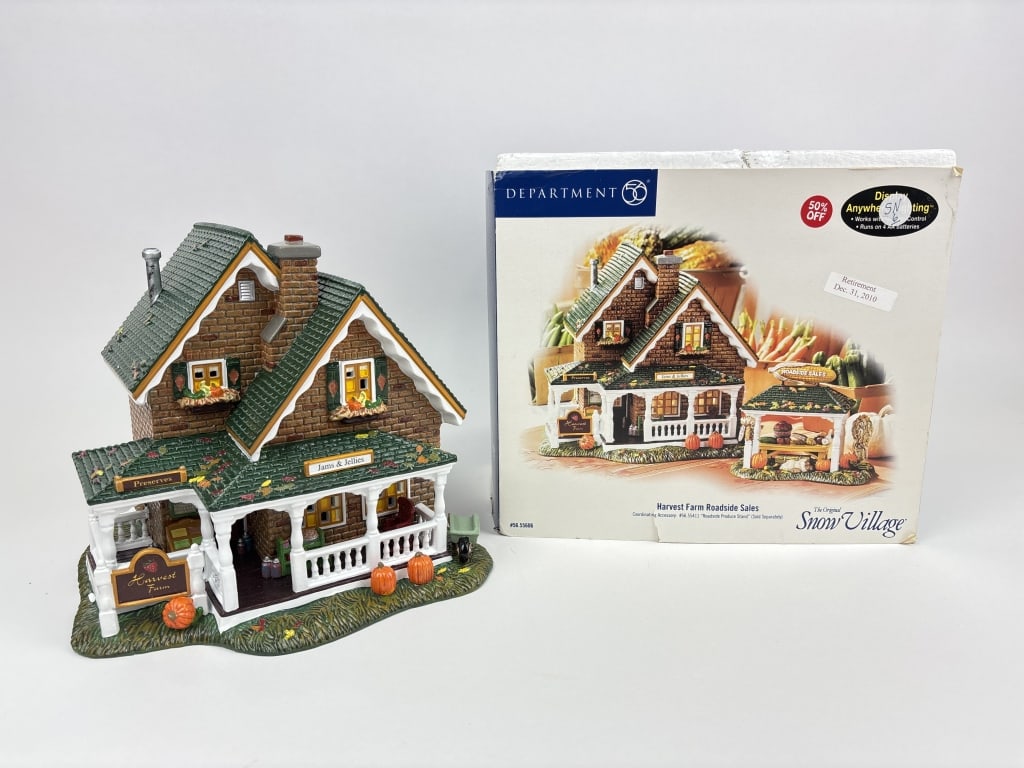 Department 56 Snow Village Harvest Farm Roadside Sales: Department 56 The Original Snow Village Harvest Farm Roadside Sales
