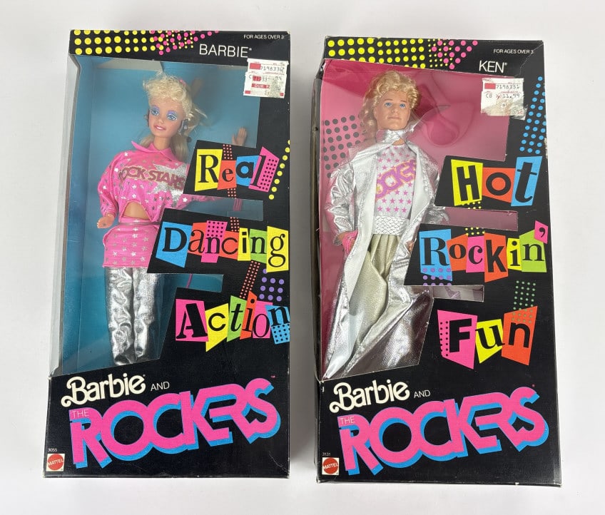 Barbie and The Rockers Barbie and Ken Dolls in box: Barbie and the Rockers Barbie and Ken Dolls NIB NOS
