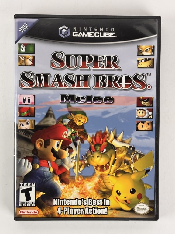 Super Smash Bros. Nintendo GameCube: Super Smash Bros. Nintendo GameCube, includes, game disc, instruction booklet, and original case