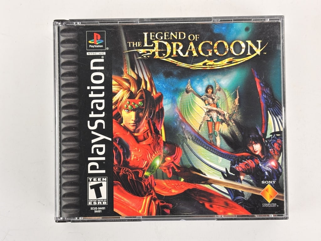 The Legend of Dragoon, PlayStation game: The Legend of Dragoon, PlayStation game, includes compact discs, instruction booklet and original case