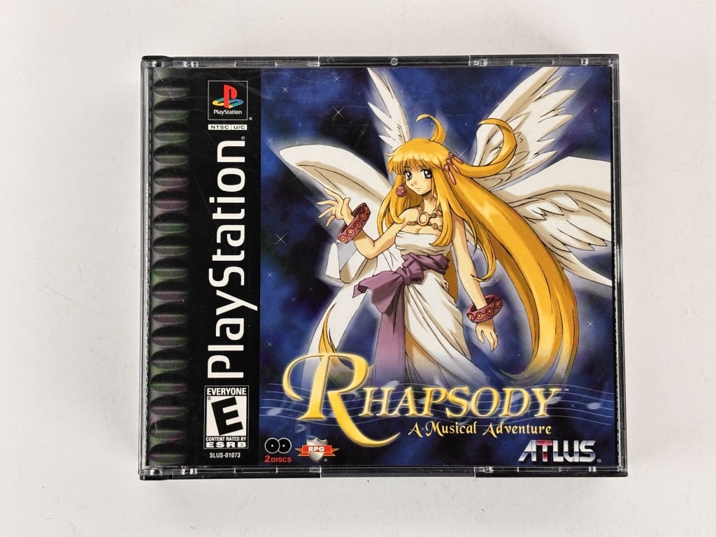 Rhapsody PlayStation Game: Rhapsody A Musical Adventure, PlayStation Game, includes, compact discs, instruction booklet, and original case