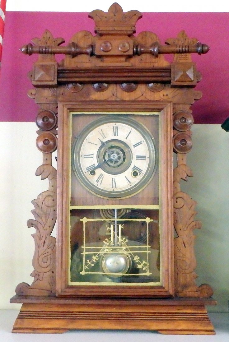 Ingraham Gingerbread Mantel Clock (1 of 5)