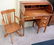 Child's Vintage Roll Top Desk with Adjustable Height - 2
