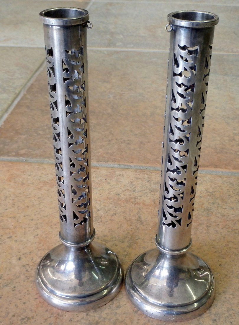 Pair Silverplate Candlesticks (1 of 4)