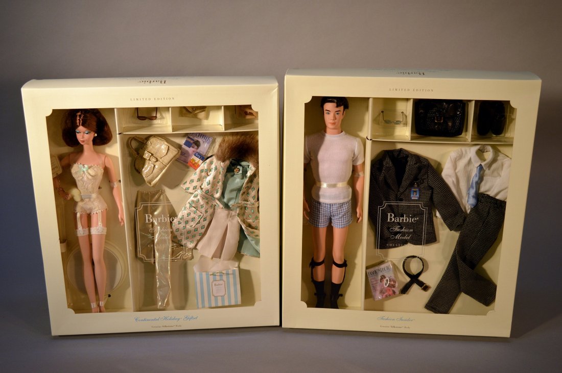 Lot of 2 Fashion Model Collection Giftsets: Continental Holiday and Fashion Insider; Silkstone
