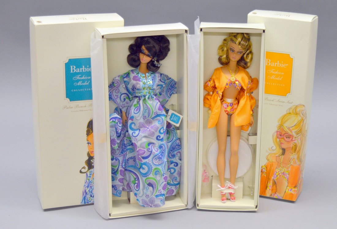 Lot of 2 Fashion Model Collection: Palm Beach Swim Suit and Palm Beach Breeze; Silkstone