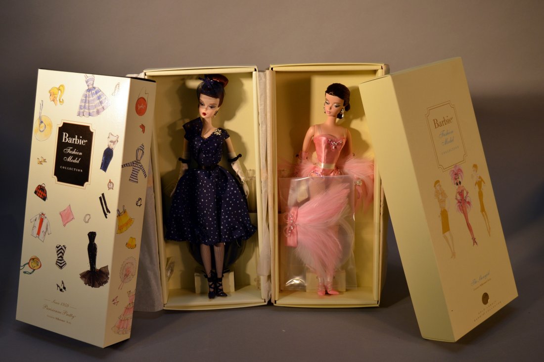 Lot of 2 Fashion Model Collection: Parisienne Pretty and Gold Label The Showgirl; Silkstone