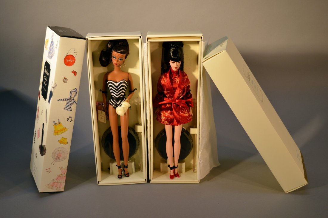 Lot of 2 Fashion Model Collection: Debut and Gold Label Chinoiserie Red Moon; Silkstone