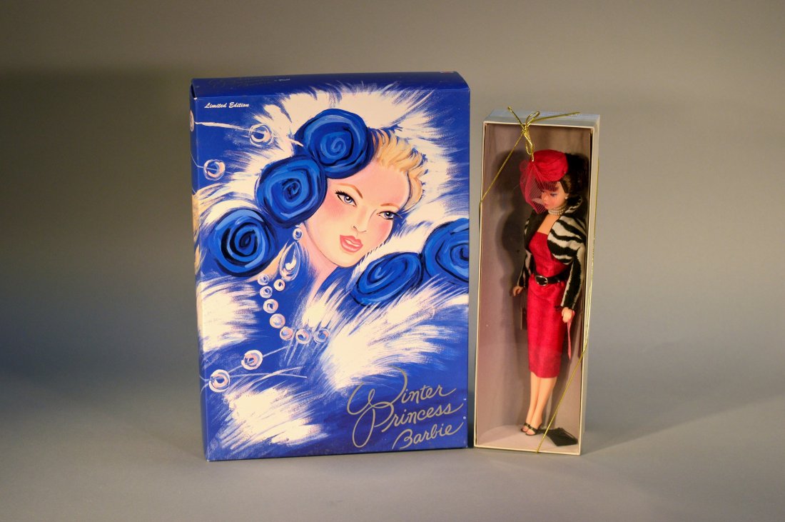 Lot of 2 Barbies: Winter Princess & Sophisticated Looks by Nancy