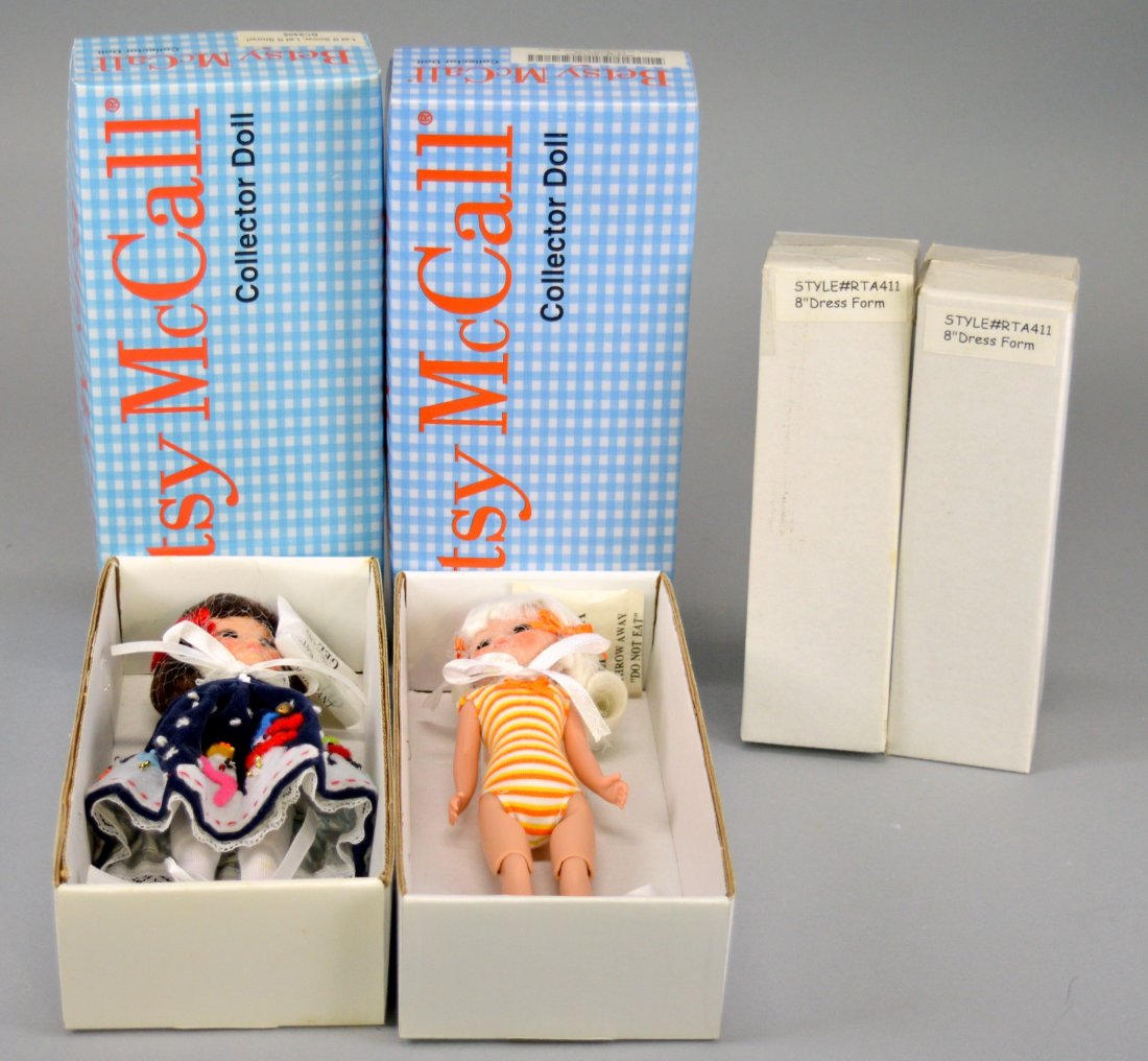 Lot of 2 Betsy McCall Dolls & 2 Dress Forms (1 of 1)
