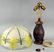 Antique Lamp With Hand Painted Dragonfly Shade - 2