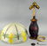 Antique Lamp With Hand Painted Dragonfly Shade - 3