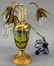 Antique Triple Headed, Double Lit Prism Lamp