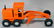 Tonka Original 1/16-Scale Orange Road Grader Diesel No.