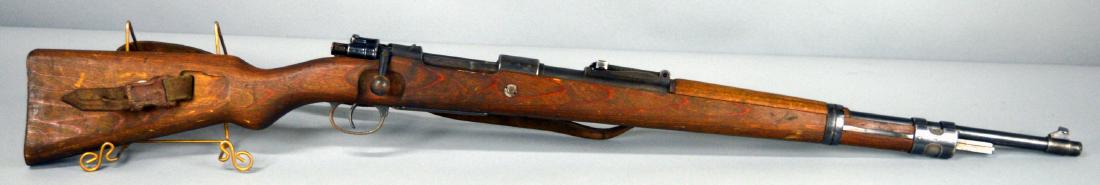 Mauser? Mod 98 Bolt Action Rifle: S/N 3257 Matching Numbers, 1940, 42, w/ leather strap