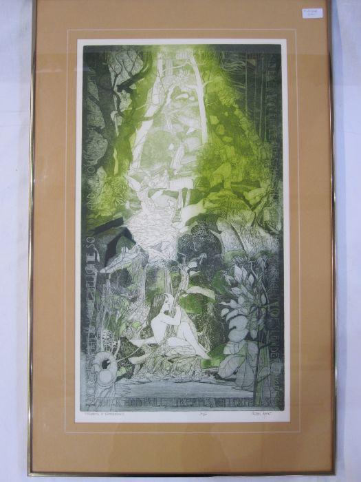 Peter Lyon (20th century) Limited edition print : Peter Lyon (20th century) Limited edition print "Streams and Waterfalls", no.6/50, signed in pencil lower right, 62cm x 34cm