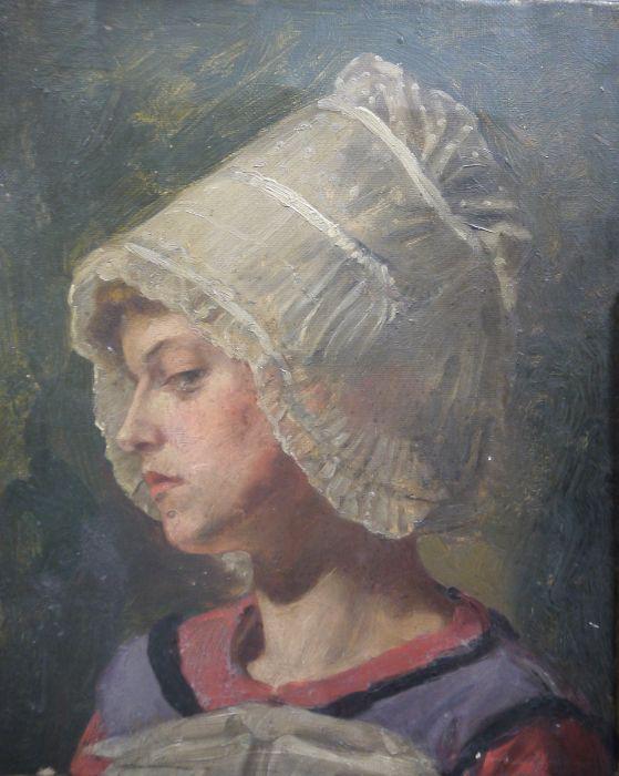 19th century continental school  Oil on canvas  Head (1 of 1)