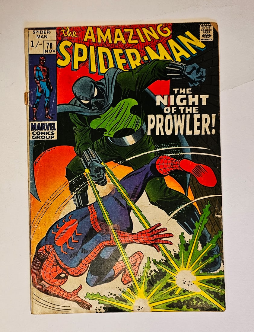 Marvel Amazing Spider-Man #78 (1969 - UK Price Variant) - First appearance of the Prowler, Hobie (1 of 3)