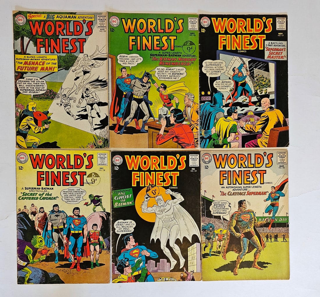 DC Comics World's Finest Comics (1963- 1968) to include #135-140, 144, 145, 150, 153, 160, 162-: DC Comics World's Finest Comics (1963- 1968) to include #135-140, 144, 145, 150, 153, 160, 162-165, 168, 171, 172, 173 (1st appearance of Two-Face in the Silver Age), 174-177, 178 (1st appearance of a