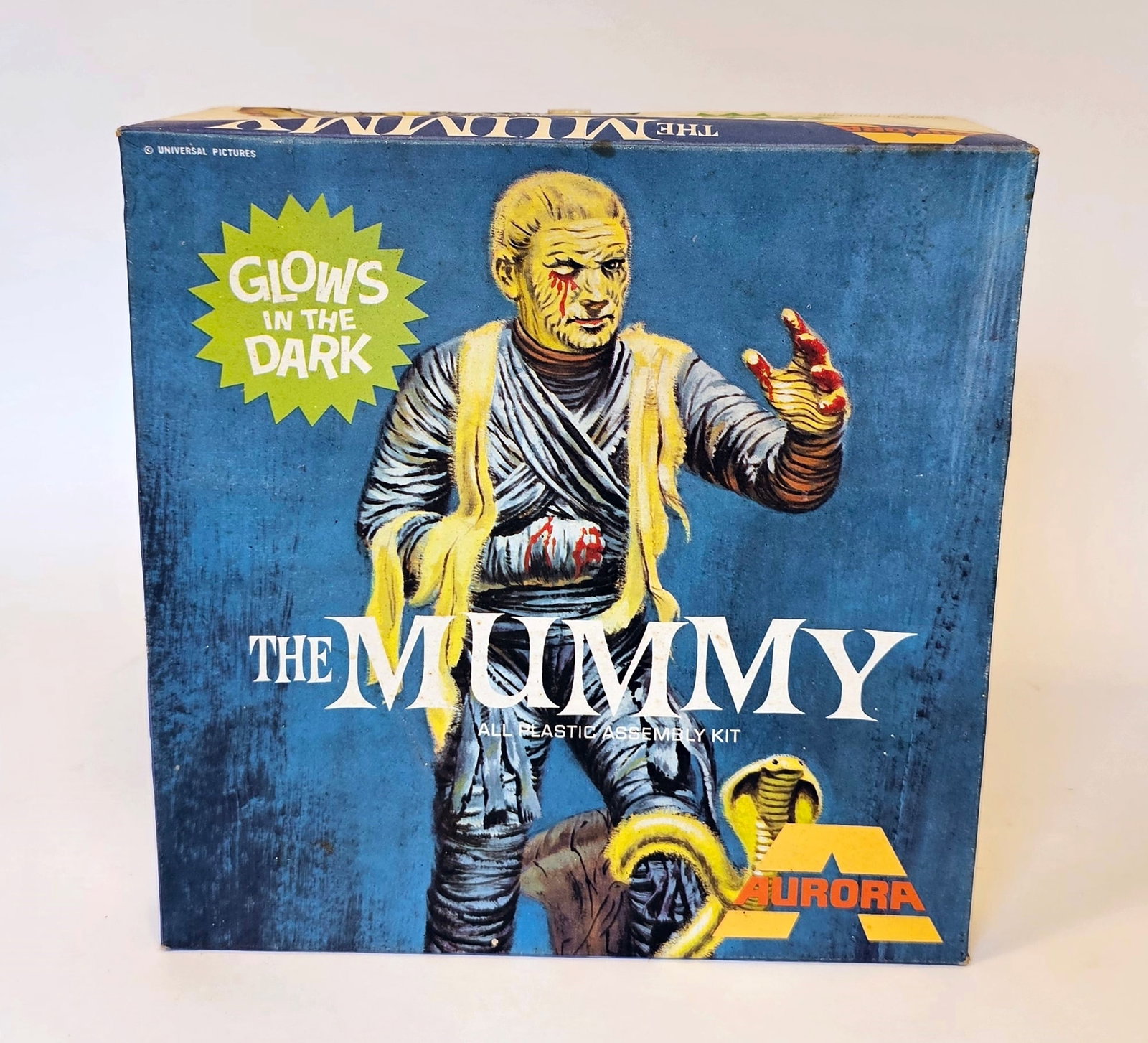 Aurora 'The Mummy' Glow in The Dark plastic assembly kit, No.452 boxed: Aurora 'The Mummy' Glow in The Dark plastic assembly kit, No.452 boxed 