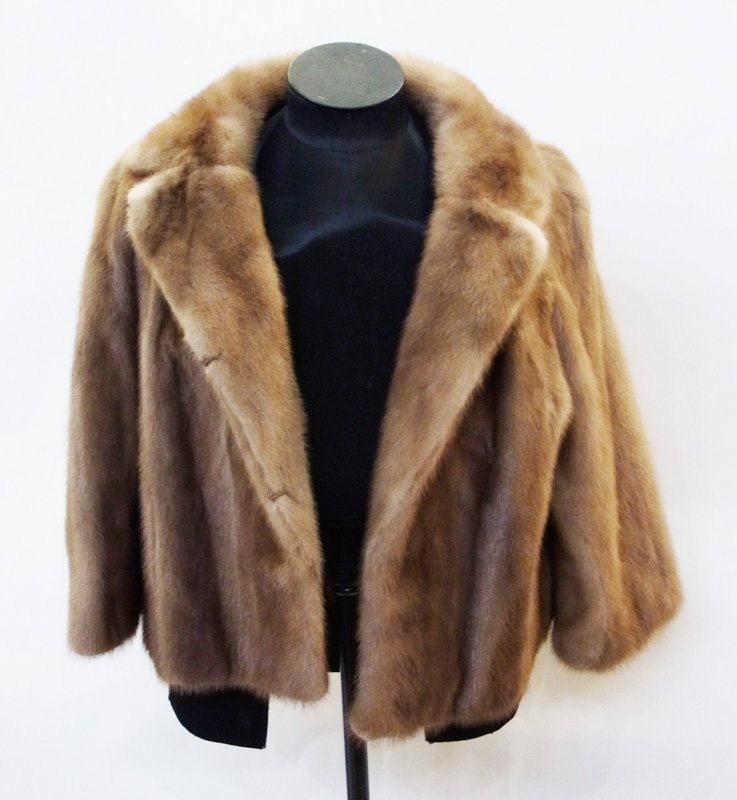 A pale mink jacket: A pale mink jacket