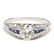 Art Deco Platinum, Diamond, and Sapphire Ring