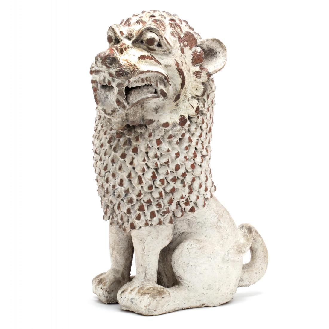 Large Carved Foo Dog (1 of 2)