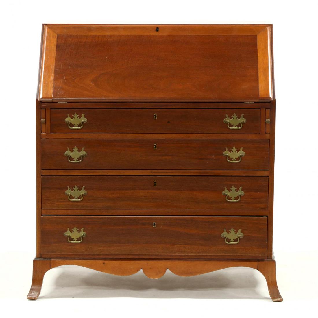 Bench Made Chippendale Style Slant Front Desk (1 of 3)