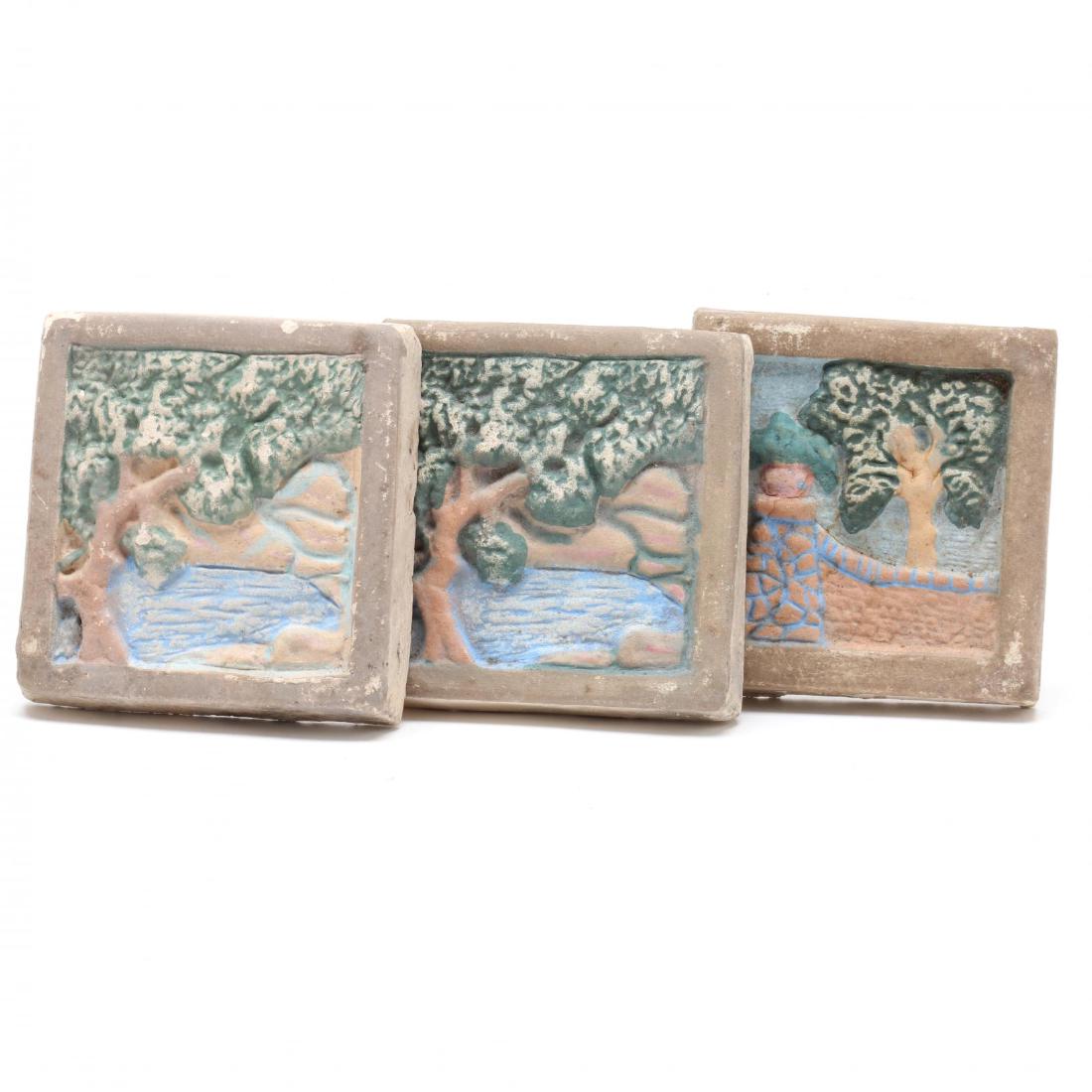 Muresque, Three Small Landscape Tiles (1 of 2)