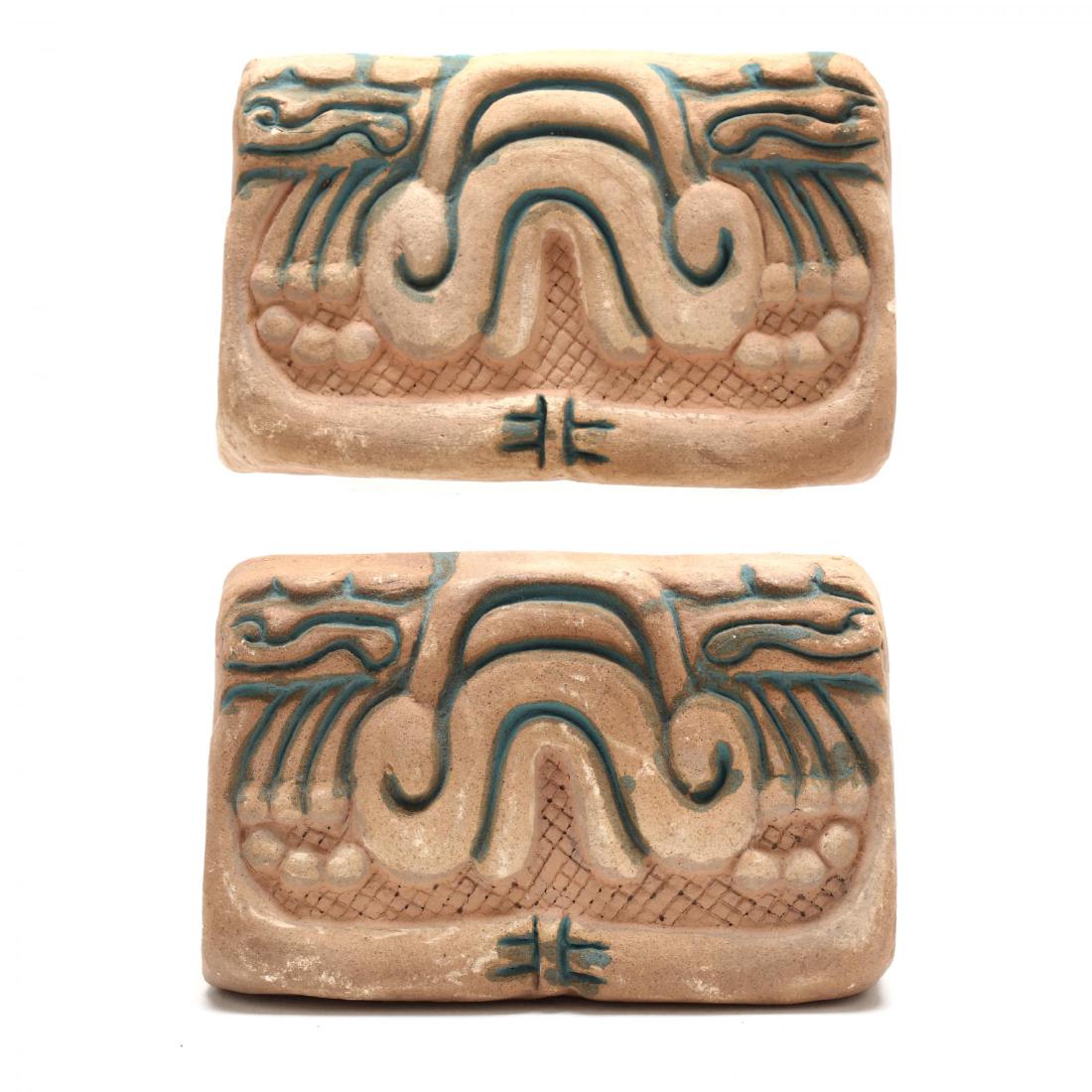Muresque, Pair of Art Tile Korbels (1 of 3)
