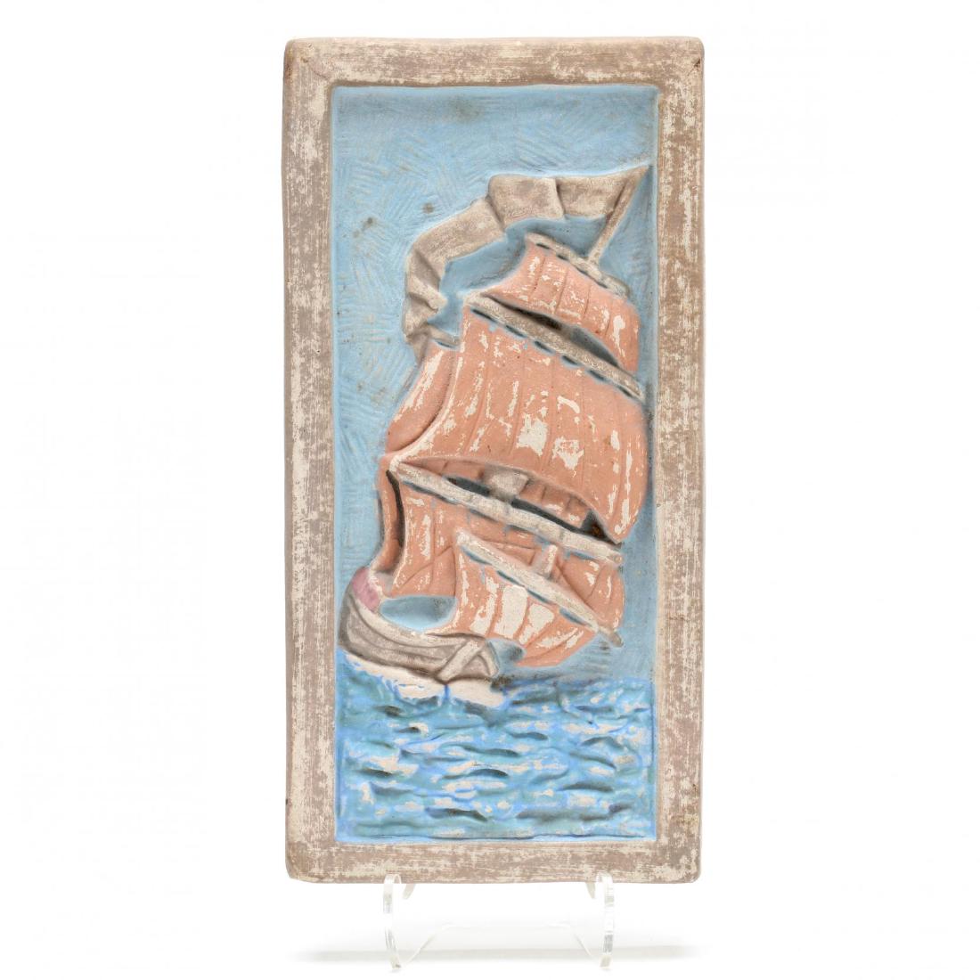 Muresque, Clipper Ship Art Tile (1 of 3)