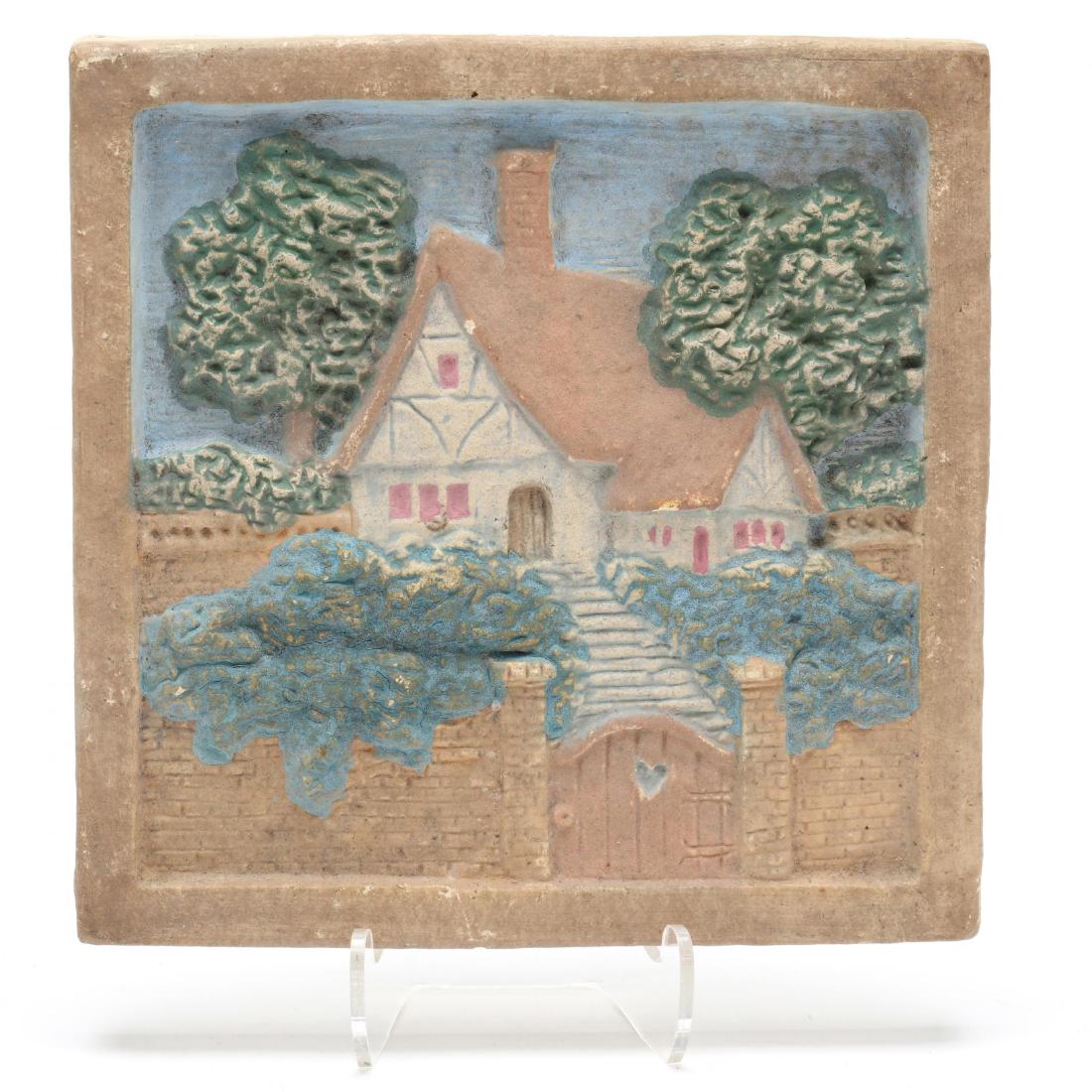 Muresque, Tudor Cottage Art Tile (1 of 3)