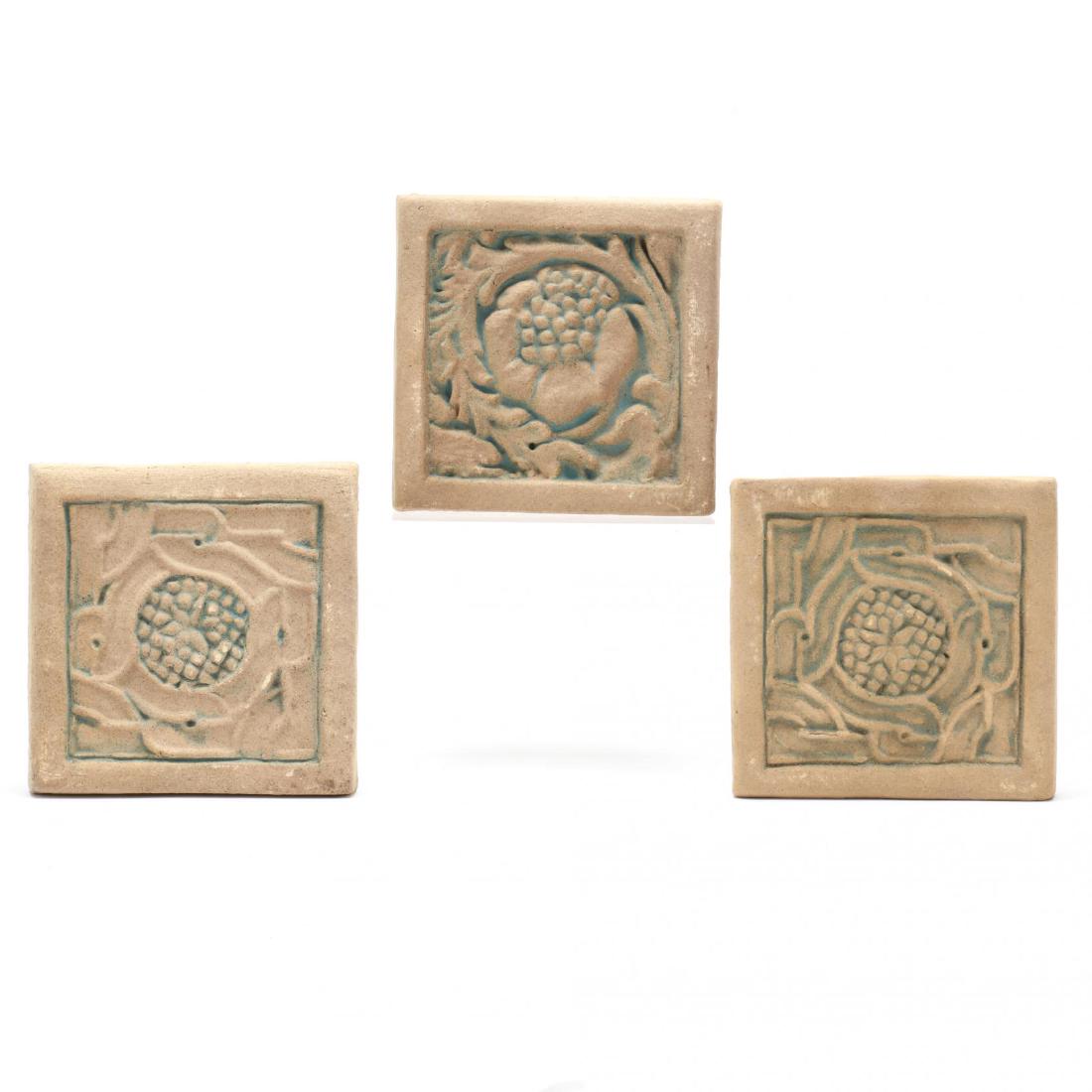 Muresque, Three Floral Tiles (1 of 3)