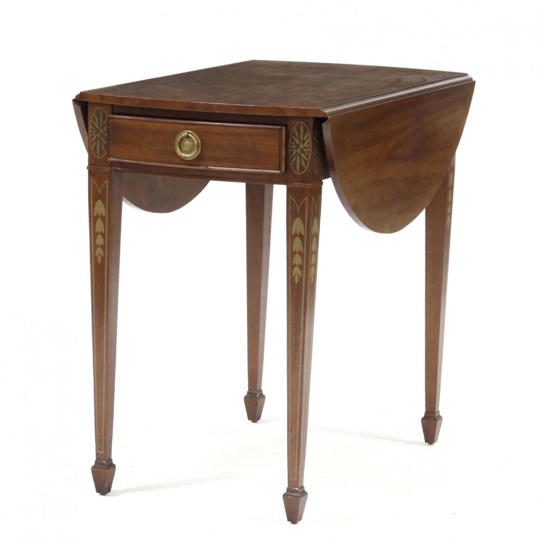 Drexel Wallace Nutting, Stenciled Pembroke Table (1 of 3)