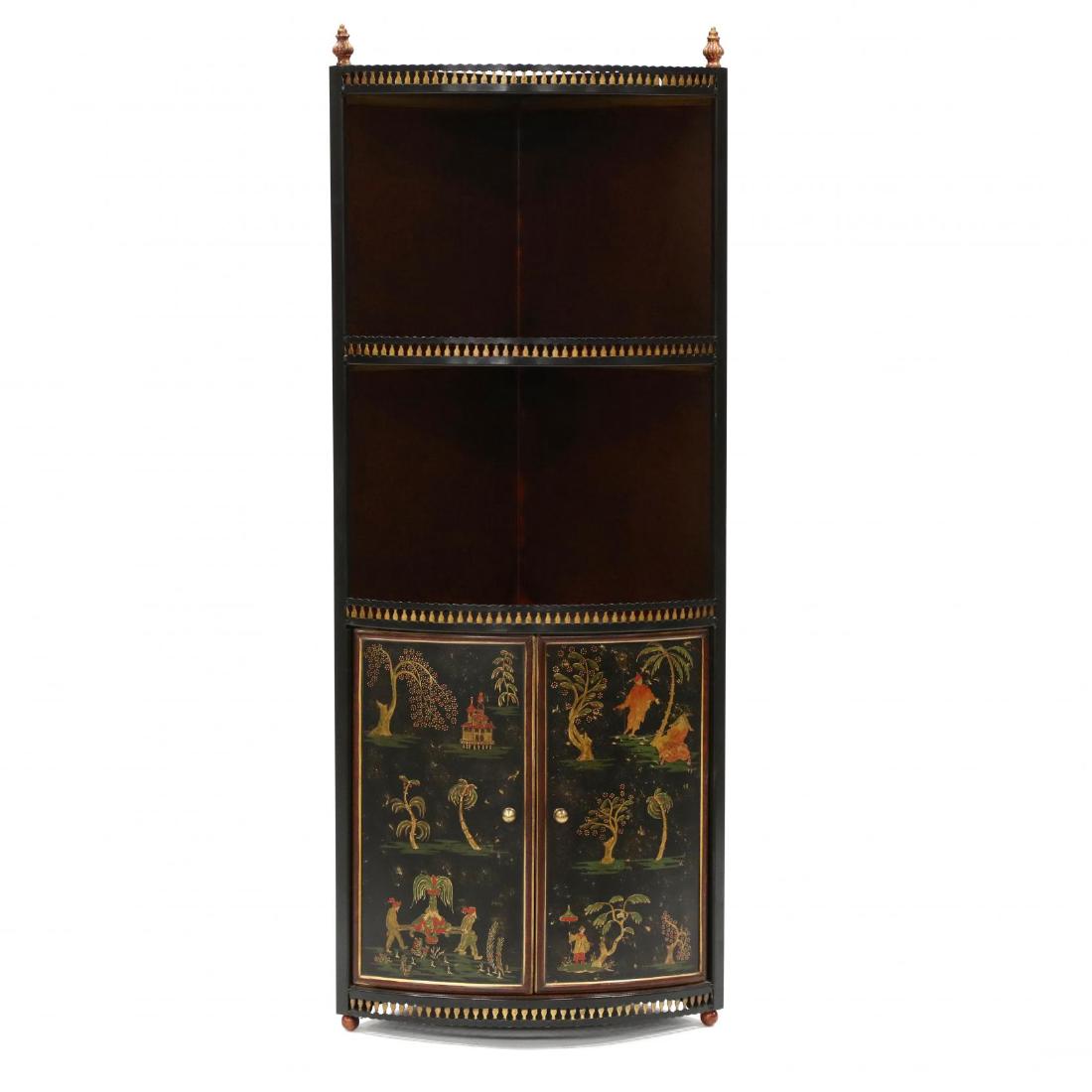 Contemporary Toleware Hanging Corner Cabinet (1 of 4)