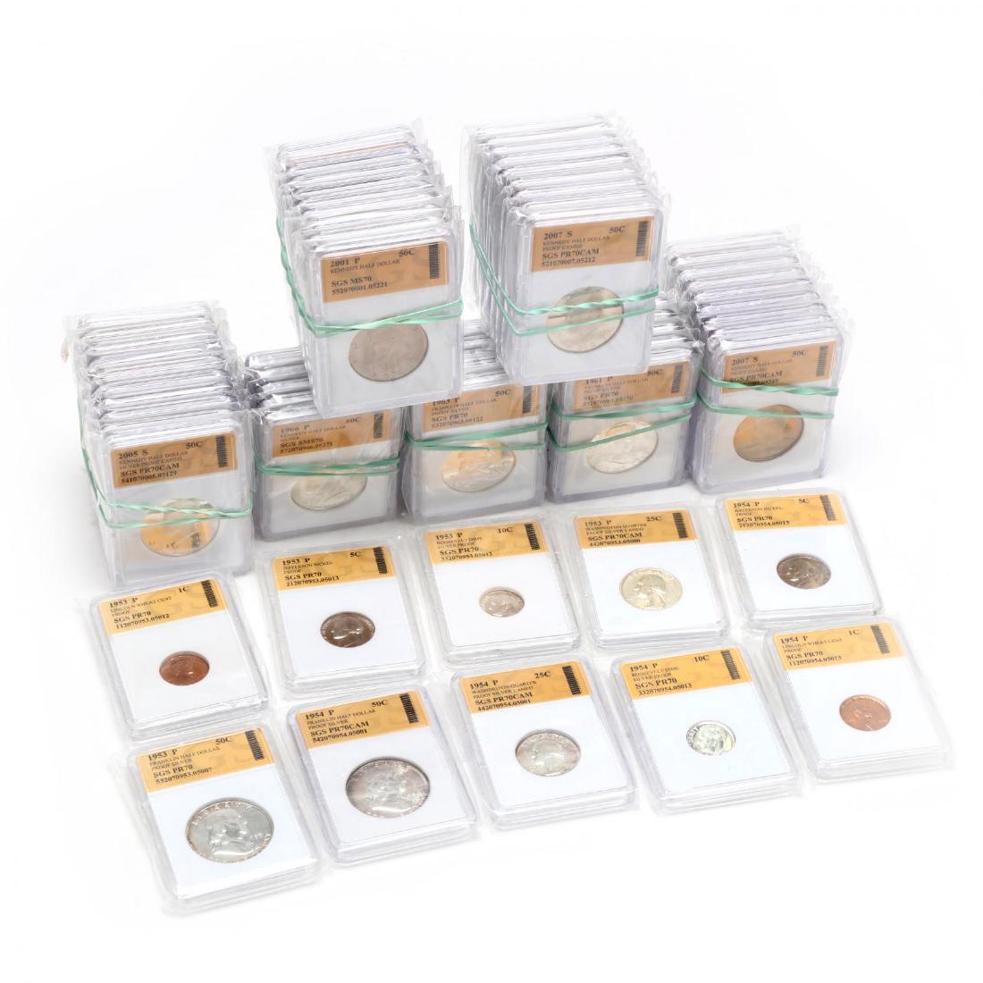 62 Mostly Proof Coins in Outlier PCS Slabs, Includes 22 (1 of 6)