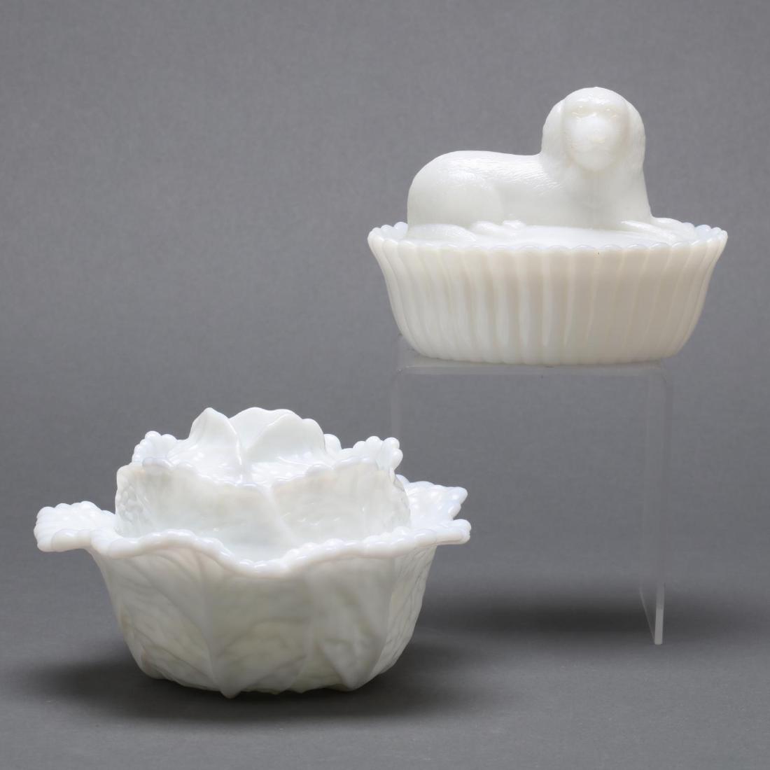 Two Vintage Glass Covered Candy Dishes (1 of 4)