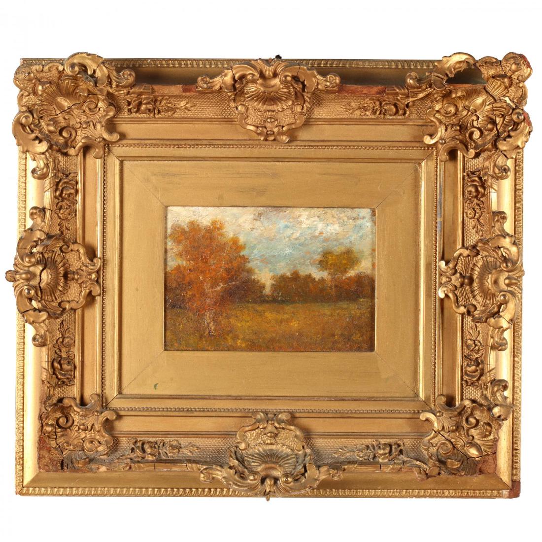 John E. Irwin (NY, b. 1848), Tonalist Autumn Landscape (1 of 3)